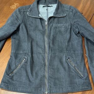 Prana Dark Gray Denim Jacket
